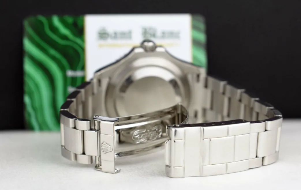 rolex_mens_platinum__stai_5.webp Yachting Professional Watches | Sant Blanc ROLEX Mens Platinum & Stainless Steel YachtMaster Platinum Dial Model 16622