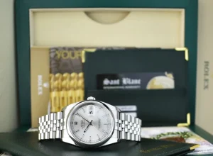 Dress Watches | Men's Watches | Sant Blanc ROLEX Mens Stainless Steel DATEJUST Silver Index Dial Jubilee Band Model 116200