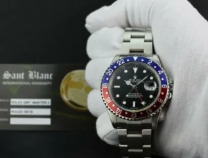 Men's Watches | Pilots Professional Watches | Sant Blanc ROLEX Mens Stainless Steel GMT Master II Blue Red "Pepsi" SEL Model 16710