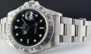 Sports Watches | Men's Watches | Sant Blanc ROLEX Mens Stainless Steel Explorer II Black Index Dial SEL Model 16570