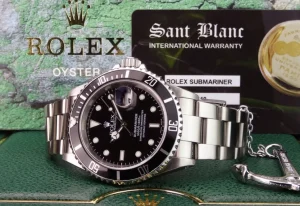 Diving Professional Watches | Sports Watches | Sant Blanc ROLEX Mens Stainless Steel Submariner Black Index Dial SEL Model 16610