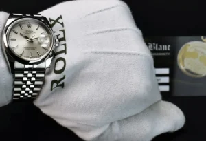 Dress Watches | Men's Watches | Sant Blanc ROLEX Mens Stainless Steel DATEJUST Silver Index Dial Jubilee Band Model 116200