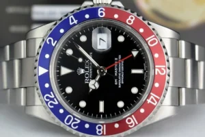 Men's Watches | Pilots Professional Watches | Sant Blanc ROLEX Mens Stainless Steel GMT Master II Blue Red 