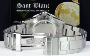 Diving Professional Watches | Sports Watches | Sant Blanc ROLEX Mens Stainless Steel Submariner Black Index Dial SEL Model 16610