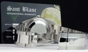 Men's Watches | Dress Watches | Sant Blanc ROLEX Mens Stainless Steel DateJust 36 Blue Roman Dial Oyster Band Model 116200