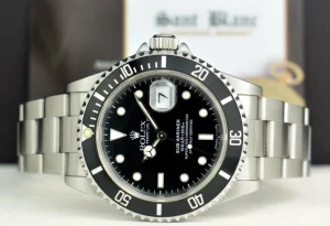 Diving Professional Watches | Sports Watches | Sant Blanc ROLEX Mens Vintage Stainless Steel Submariner Black Dial Model 16610