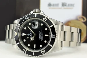 Diving Professional Watches | Sports Watches | Sant Blanc ROLEX Mens Vintage Stainless Steel Submariner Black Dial Model 16610