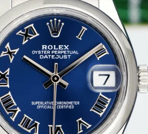 Dress Watches | Sant Blanc ROLEX MidSize Stainless Steel Datejust 31 Blue Roman 2023 with Card Model 278240