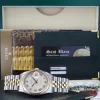 Men's Watches | Dress Watches | Sant Blanc ROLEX 36mm 18kt Gold & Stainless DateJust Ivory Pyramid Roman Dial Jubilee Band Model 16233