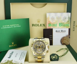 Sports Watches | Men's Watches | Sant Blanc ROLEX 40mm 18kt Gold & Stainless Steel Daytona Slate Index Dial Model 116503