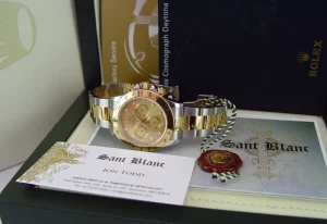 Sports Watches | Men's Watches | Sant Blanc ROLEX 40mm 18kt Gold & Stainless Steel Daytona Champagne Index Dial Model 116523