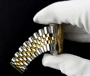 Dress Watches | Sant Blanc ROLEX 36mm 18kt Gold & Stainless Steel DateJust Champagne Stick Dial Model 16013