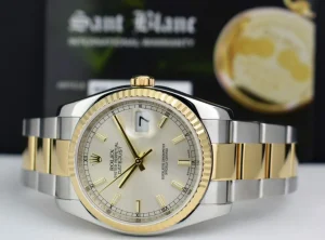 Dress Watches | Sant Blanc ROLEX 36mm 18kt Gold & Stainless Steel Datejust 36 Silver Index Dial Model 116233