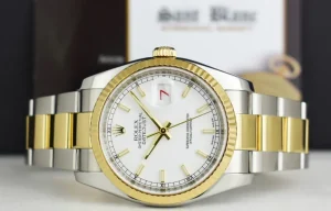 Dress Watches | Sant Blanc ROLEX 36mm 18kt Gold & Stainless Steel Datejust White Index Box Card Model 116233