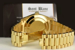 Men's Watches | President Dress Watches | Sant Blanc ROLEX 40mm 18kt Gold Day Date 40 President Champagne Index Dial Model 228238
