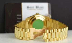 Men's Watches | President Dress Watches | Sant Blanc ROLEX 36mm 18kt Gold Day Date President Champagne Stick Dial Model 18238