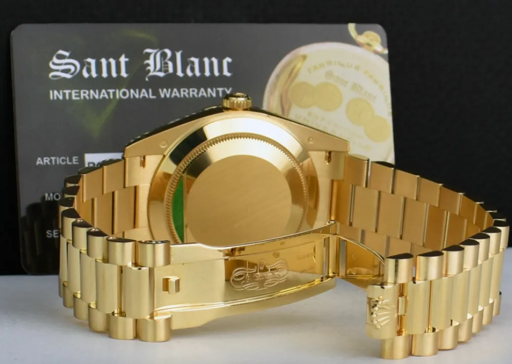 rolex_mm_kt_gold_presiden_12.webp President Dress Watches | Sant Blanc ROLEX 40mm 18kt Gold President Day Date 40 Champagne Roman Model 228238