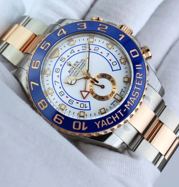 Sports Watches | Yachting Professional Watches | Sant Blanc ROLEX 44mm 18kt Rose Gold & Stainless Steel YachtMaster II Model 116681