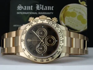 Men's Watches | Racing Professional Watches | Sant Blanc ROLEX 40mm 18kt Rose Gold Daytona Chocolate Arabic Dial Model 116505