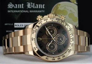 Men's Watches | Racing Professional Watches | Sant Blanc ROLEX 40mm 18kt Rose Gold Daytona Chocolate Arabic Dial Model 116505