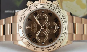 Men's Watches | Racing Professional Watches | Sant Blanc ROLEX 40mm 18kt Rose Gold Daytona Chocolate Arabic Dial Model 116505