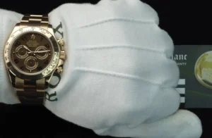 Men's Watches | Racing Professional Watches | Sant Blanc ROLEX 40mm 18kt Rose Gold Daytona Chocolate Arabic Dial Model 116505