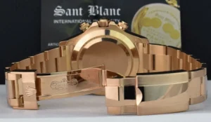 Men's Watches | Racing Professional Watches | Sant Blanc ROLEX 40mm 18kt Rose Gold Daytona Chocolate Arabic Dial Model 116505