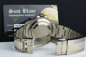 Diving Professional Watches | Sports Watches | Sant Blanc ROLEX 40mm 18kt White Gold Ceramic Submariner Blue Dial Model 116619