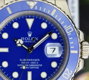Diving Professional Watches | Sports Watches | Sant Blanc ROLEX 40mm 18kt White Gold Ceramic Submariner Blue Dial Model 116619