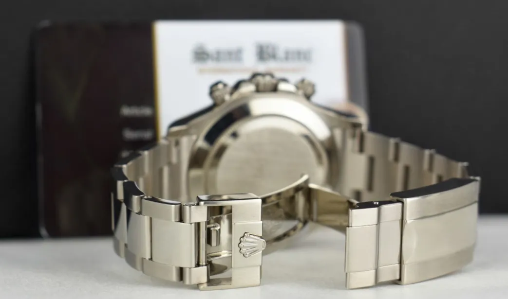 rolex_mm_kt_white_gold_da_6-1.webp Racing Professional Watches | Sant Blanc ROLEX 40mm 18kt White Gold Daytona Silver Arabic Race Dial Model 116509