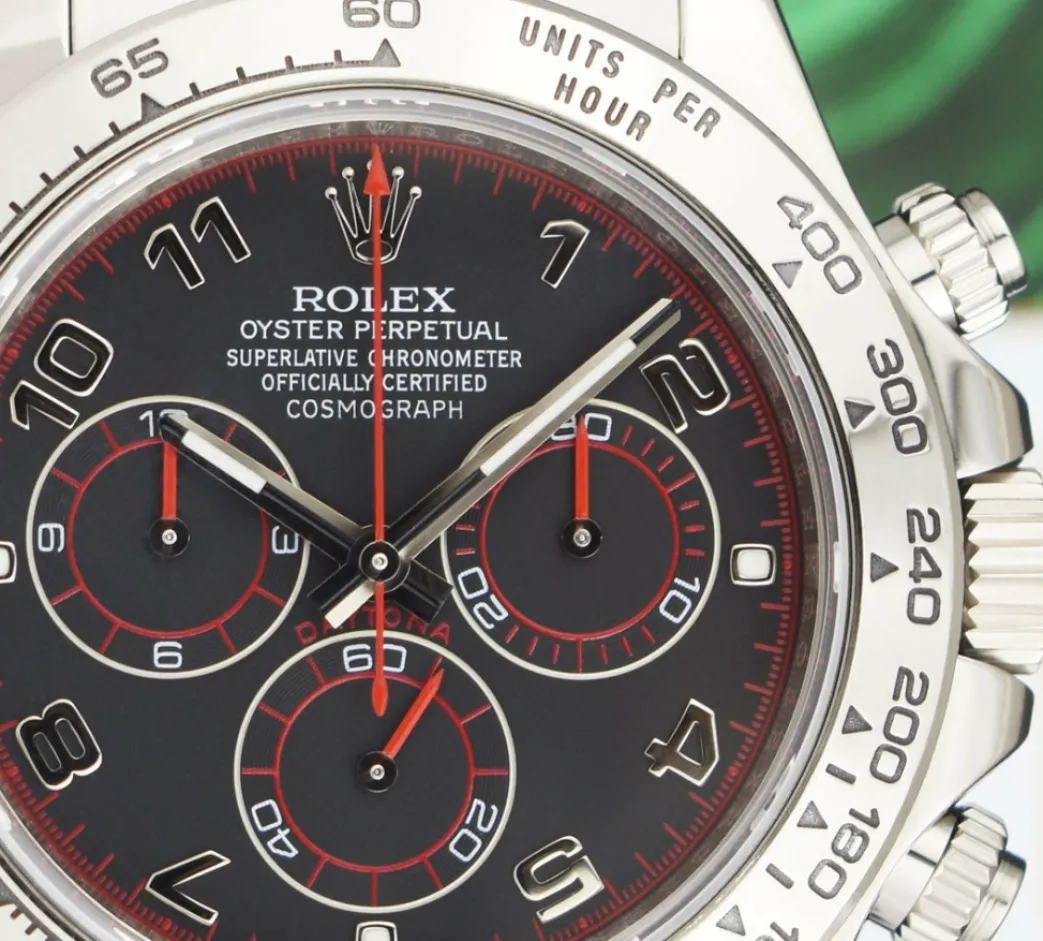 rolex_mm_kt_white_gold_da_8.webp Racing Professional Watches | Sant Blanc ROLEX 40mm 18kt White Gold DAYTONA Black Race Dial Model 116509