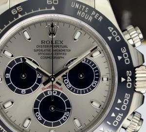 Sports Watches | Men's Watches | Sant Blanc ROLEX 40mm 18kt White Gold Daytona Steel Index Dial Ceramic Bezel Model 116519LN