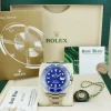 Diving Professional Watches | Sant Blanc ROLEX 40mm 18kt White Gold Submariner Blue Dial Smurf Model 116619LB