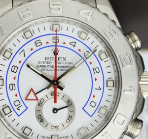 Yachting Professional Watches | Sports Watches | Sant Blanc ROLEX 44mm 18kt White Gold Yachtmaster II White Dial White Gold Hands Model 116689