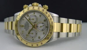 Sports Watches | Men's Watches | Sant Blanc ROLEX 40mm 18kt Yellow Gold & Stainless Steel Daytona MOP Arabic Dial Model 116523