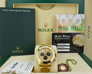 Men's Watches | Racing Professional Watches | Sant Blanc ROLEX 40mm 18kt Yellow Gold Daytona Champagne Paul Newman Index Dial Model 116528