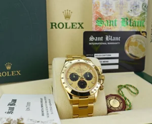 Men's Watches | Racing Professional Watches | Sant Blanc ROLEX 40mm 18kt Yellow Gold Daytona Champagne Paul Newman Index Dial Model 116528