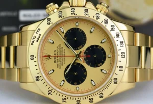 Men's Watches | Racing Professional Watches | Sant Blanc ROLEX 40mm 18kt Yellow Gold Daytona Champagne Paul Newman Index Dial Model 116528