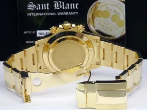 Racing Professional Watches | Sports Watches | Sant Blanc ROLEX 40mm Mens 18kt Gold Daytona Mother Of Pearl Roman Dial Model 116528