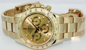 Men's Watches | Racing Professional Watches | Sant Blanc ROLEX 40mm Mens 18kt Yellow Gold Daytona Champagne Index Dial Model 116528