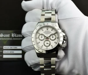 Sports Watches | Men's Watches | Sant Blanc ROLEX 40mm Mens Stainless Steel Daytona White Index Dial Model 116520