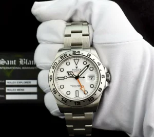 Sports Watches | Men's Watches | Sant Blanc ROLEX 42mm Mens Stainless Steel Explorer II White Dial Model 216570
