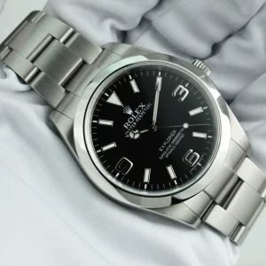 Sports Watches | Men's Watches | Sant Blanc ROLEX 39mm Mens Stainless Steel Explorer Black Index Dial Model 214270