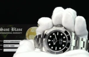 Diving Professional Watches | Men's Watches | Sant Blanc ROLEX 40mm Mens Stainless Steel Submariner Black Ceramic Bezel Dial Model 114060