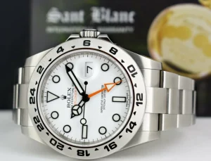 Sports Watches | Men's Watches | Sant Blanc ROLEX 42mm Mens Stainless Steel Explorer II White Dial Model 216570