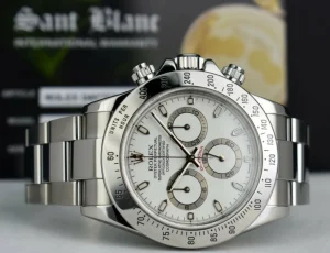 Sports Watches | Men's Watches | Sant Blanc ROLEX 40mm Mens Stainless Steel Daytona White Index Dial Model 116520