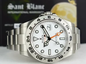 Sports Watches | Men's Watches | Sant Blanc ROLEX 42mm Mens Stainless Steel Explorer II White Dial Model 216570
