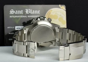 Sports Watches | Men's Watches | Sant Blanc ROLEX 40mm Mens Stainless Steel Daytona White Index Dial Model 116520