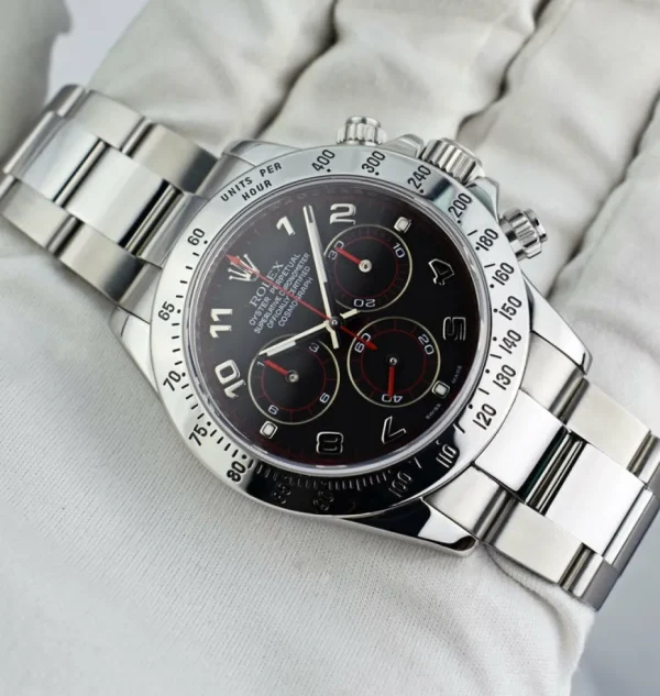 Sports Watches | Racing Professional Watches | Sant Blanc ROLEX 40mm Mens Stainless Steel Daytona Black Arabic