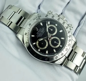 Sports Watches | Racing Professional Watches | Sant Blanc ROLEX 40mm Mens Stainless Steel Daytona Black Index Dial Model 116520